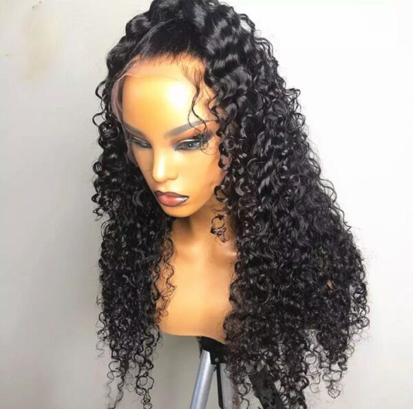 Perruques curly water wave lace frontal