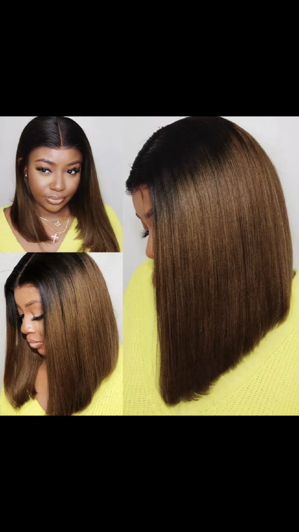 Cheveux humains Bob Ombré