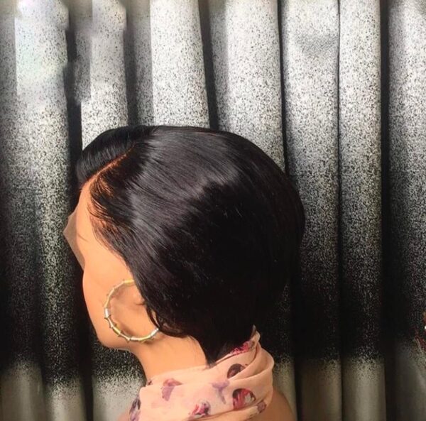 Cheveux humains courte lisse